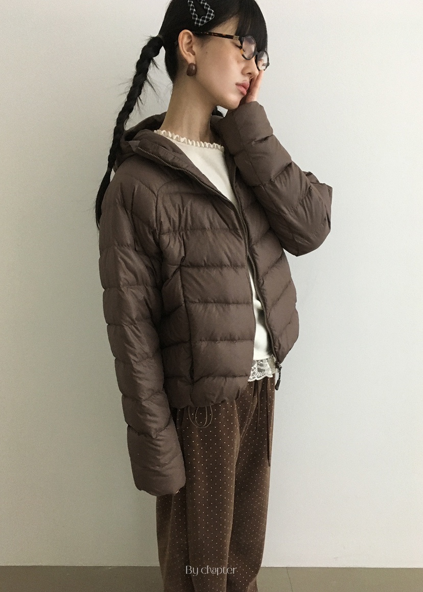 BY CHAPTER東大門㊣代購女士新款人氣熱賣短款羽絨服含包填充BY Chapter短款羽絨服圖色4