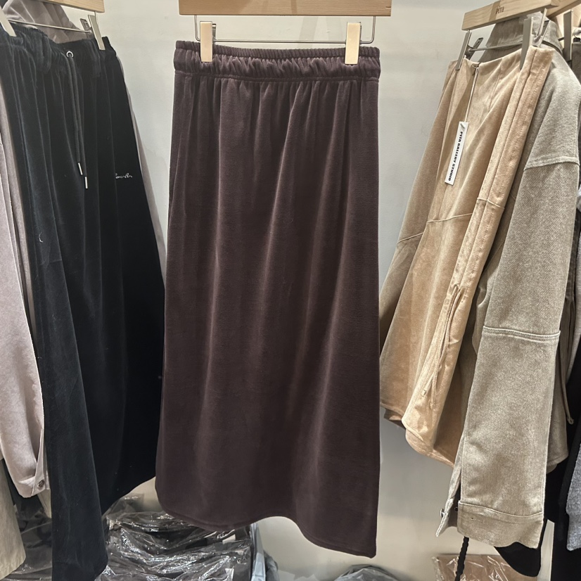 PITA韓國直郵㊣女裝新款25秋冬人氣真品推薦職業長裙天鵝絨THE VERLIN/piTa長裙