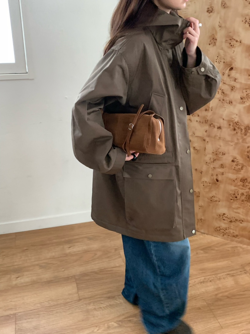 PEBBLE東大門㊣代購女裝新款真品休閑熱賣人氣時尚25秋冬夾克PEBBLE/LAYER夾克