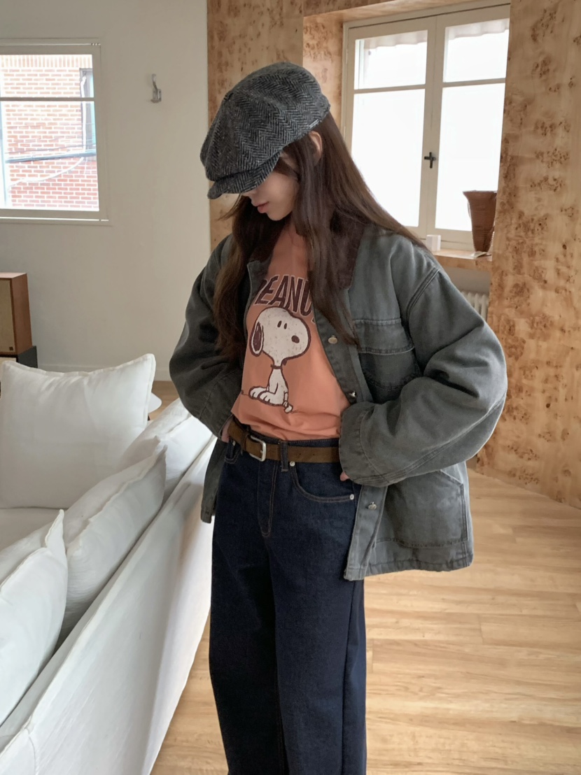 PEBBLE東大門㊣代購女裝新款推薦25秋冬時尚真品熱賣休閑T恤PEBBLE/LAYERT恤