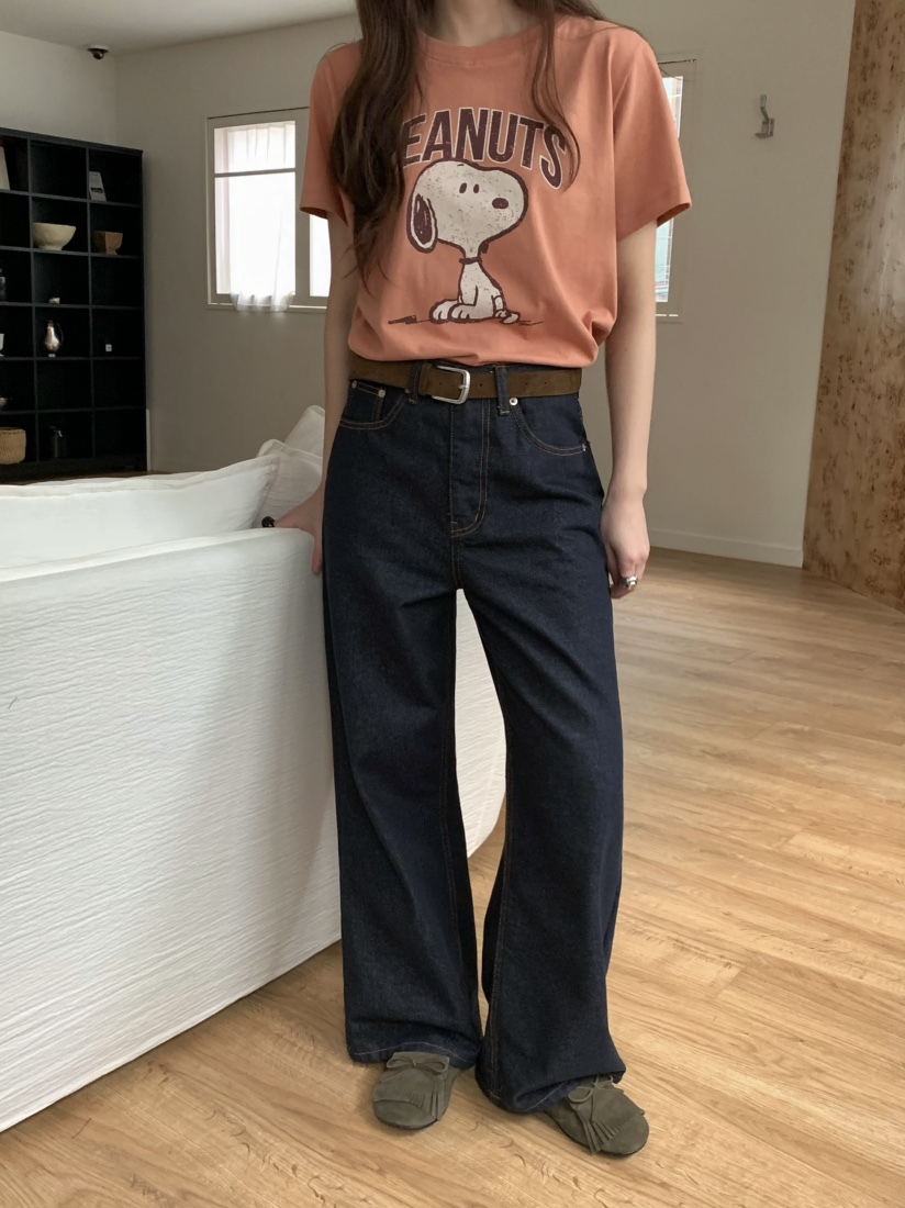 PEBBLE東大門㊣代購女裝新款推薦25秋冬時尚真品熱賣休閑T恤PEBBLE/LAYERT恤