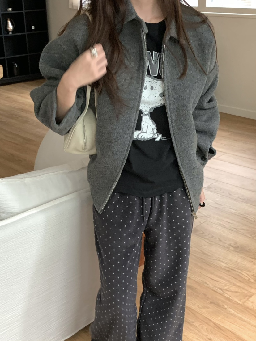 PEBBLE東大門㊣代購女裝新款推薦25秋冬時尚真品熱賣休閑T恤PEBBLE/LAYERT恤