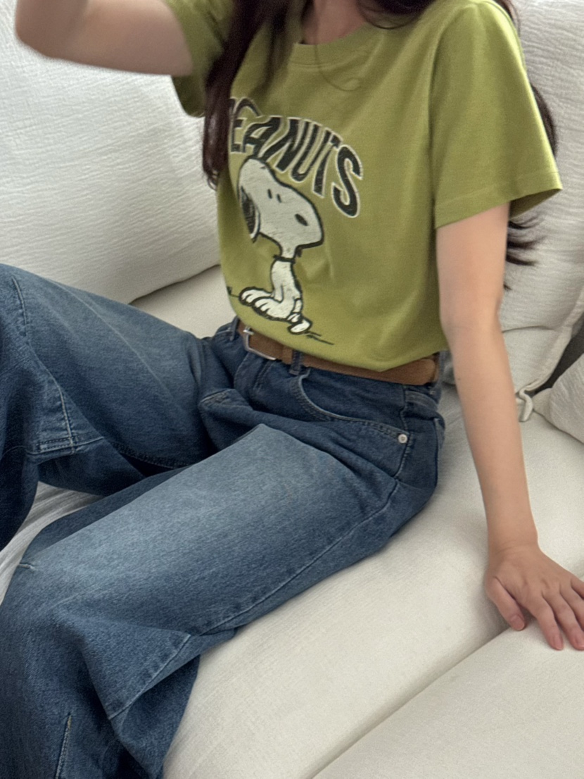 PEBBLE東大門㊣代購女裝新款推薦25秋冬時尚真品熱賣休閑T恤PEBBLE/LAYERT恤