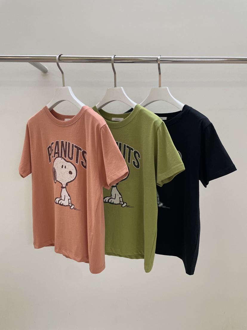 PEBBLE東大門㊣代購女裝新款推薦25秋冬時尚真品熱賣休閑T恤PEBBLE/LAYERT恤