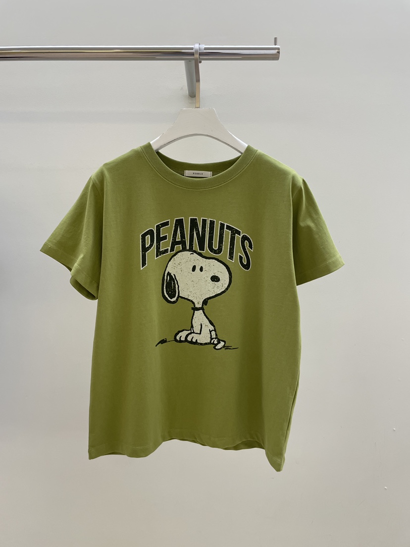 PEBBLE東大門㊣代購女裝新款推薦25秋冬時尚真品熱賣休閑T恤PEBBLE/LAYERT恤圖色2