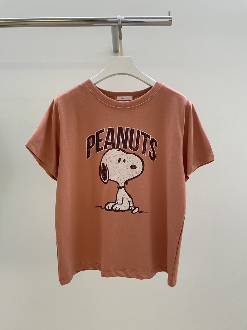 PEBBLE東大門㊣代購女裝新款推薦25秋冬時尚真品熱賣休閑T恤PEBBLE/LAYERT恤圖色3