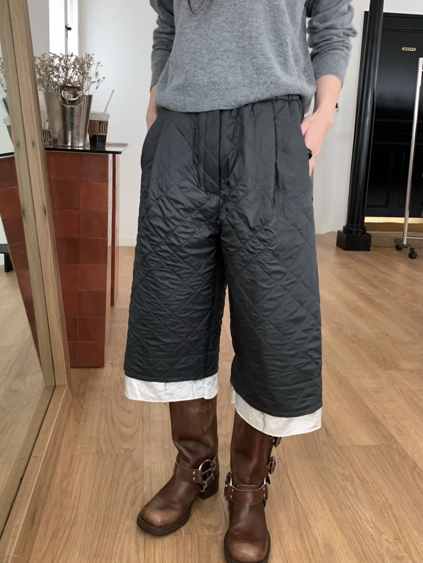 PEBBLE東大門㊣實拍女裝新款推薦熱賣職業人氣真品短褲絎縫PEBBLE/LAYER短褲