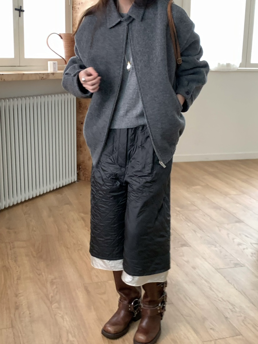 PEBBLE東大門㊣實拍女裝新款推薦熱賣職業人氣真品短褲絎縫PEBBLE/LAYER短褲