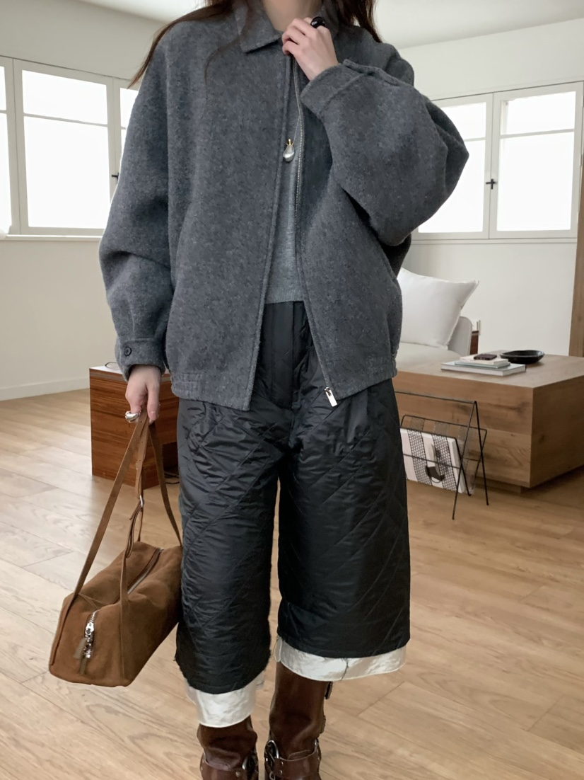 PEBBLE東大門㊣實拍女裝新款推薦熱賣職業人氣真品短褲絎縫PEBBLE/LAYER短褲