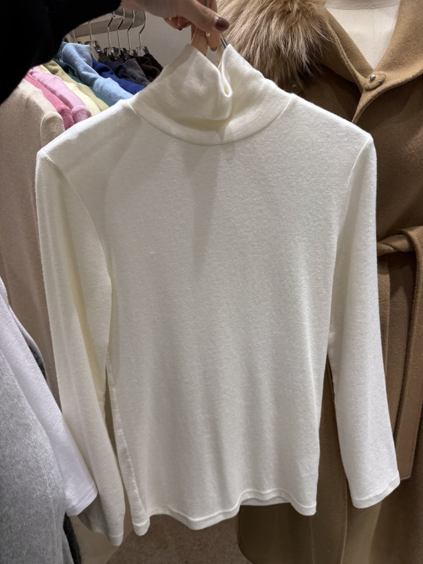 DAZE東大門㊣實拍女士新品25秋冬推薦人氣職業時尚長袖T恤羊毛LAVIEU長袖T恤圖色2