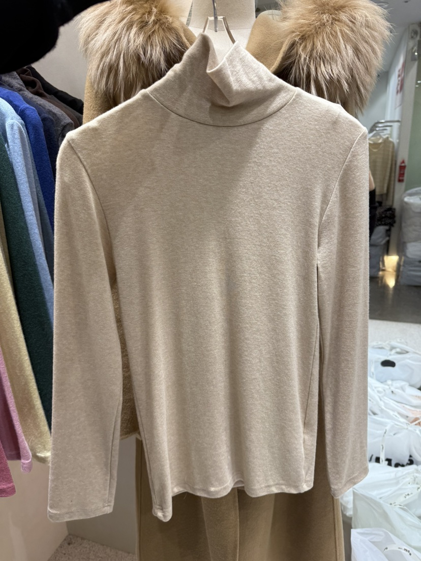 DAZE東大門㊣實拍女士新品25秋冬推薦人氣職業時尚長袖T恤羊毛LAVIEU長袖T恤圖色3