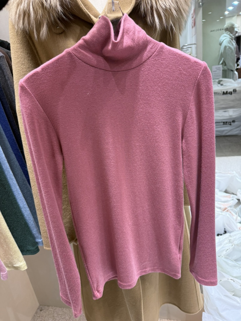 DAZE東大門㊣實拍女士新品25秋冬推薦人氣職業時尚長袖T恤羊毛LAVIEU長袖T恤圖色4