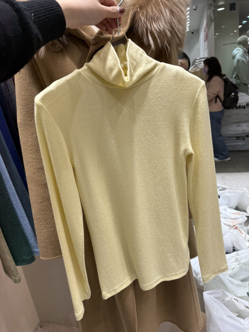 DAZE東大門㊣實拍女士新品25秋冬推薦人氣職業時尚長袖T恤羊毛LAVIEU長袖T恤圖色6