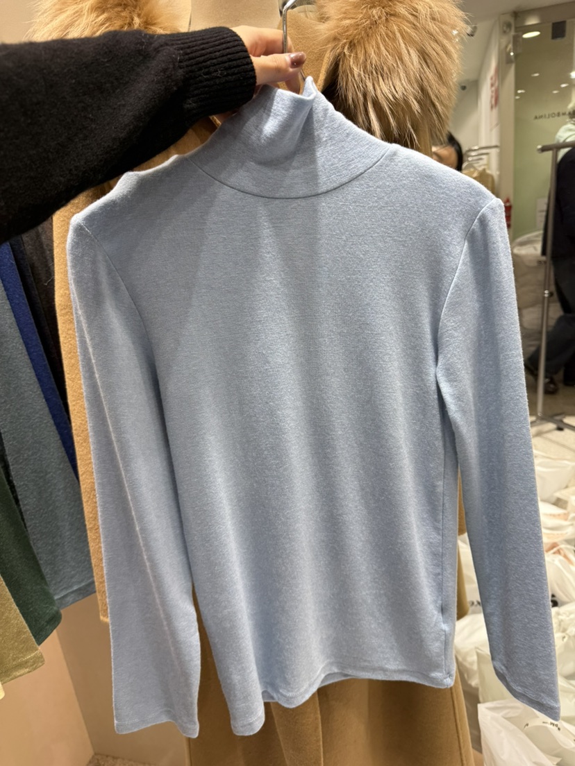 DAZE東大門㊣實拍女士新品25秋冬推薦人氣職業時尚長袖T恤羊毛LAVIEU長袖T恤圖色9
