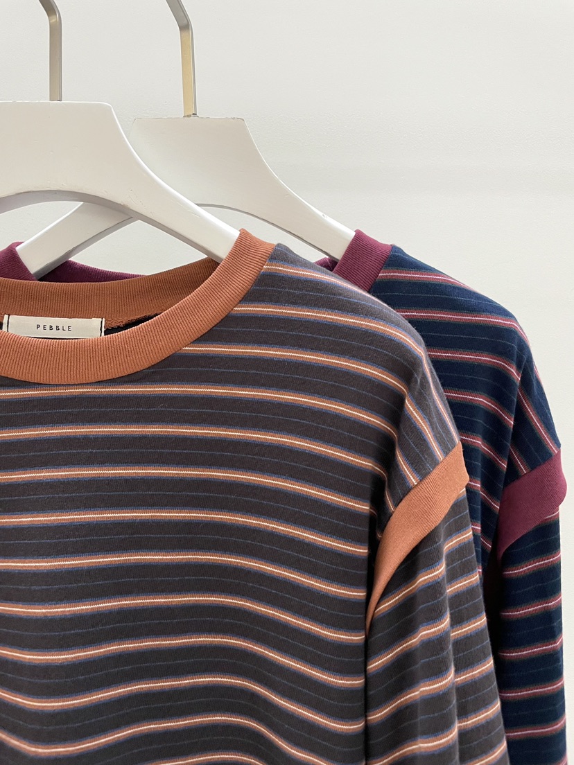 PEBBLE韓國直郵㊣女士新款職業真品休閑25秋冬人氣熱賣長袖T恤PEBBLE/LAYER長袖T恤