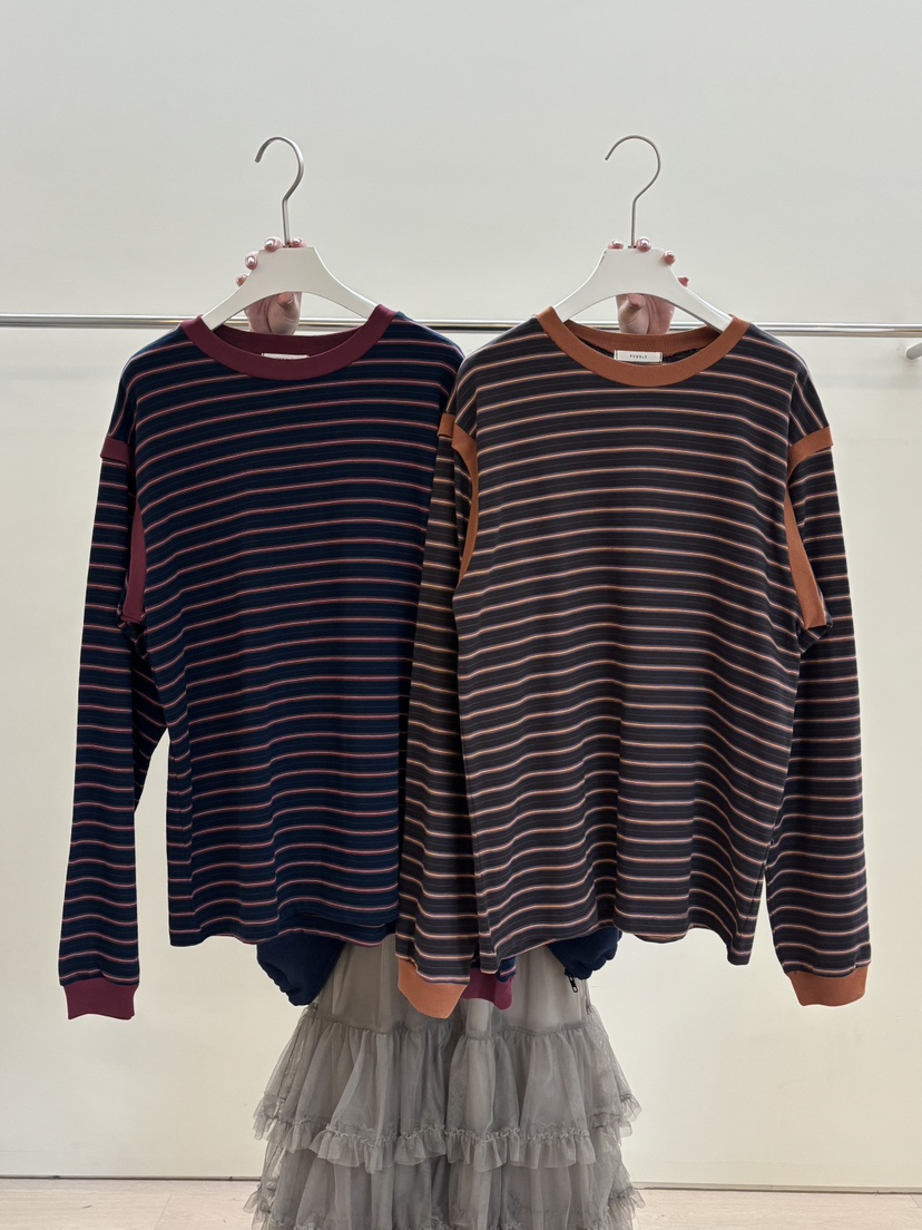 PEBBLE韓國直郵㊣女士新款職業真品休閑25秋冬人氣熱賣長袖T恤PEBBLE/LAYER長袖T恤