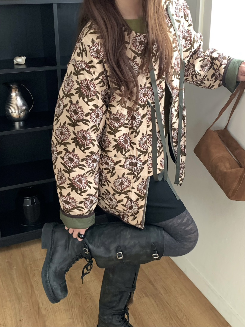 PEBBLE東大門㊣實拍女裝新款真品25秋冬推薦時尚夾克雙面絎縫PEBBLE/LAYER夾克