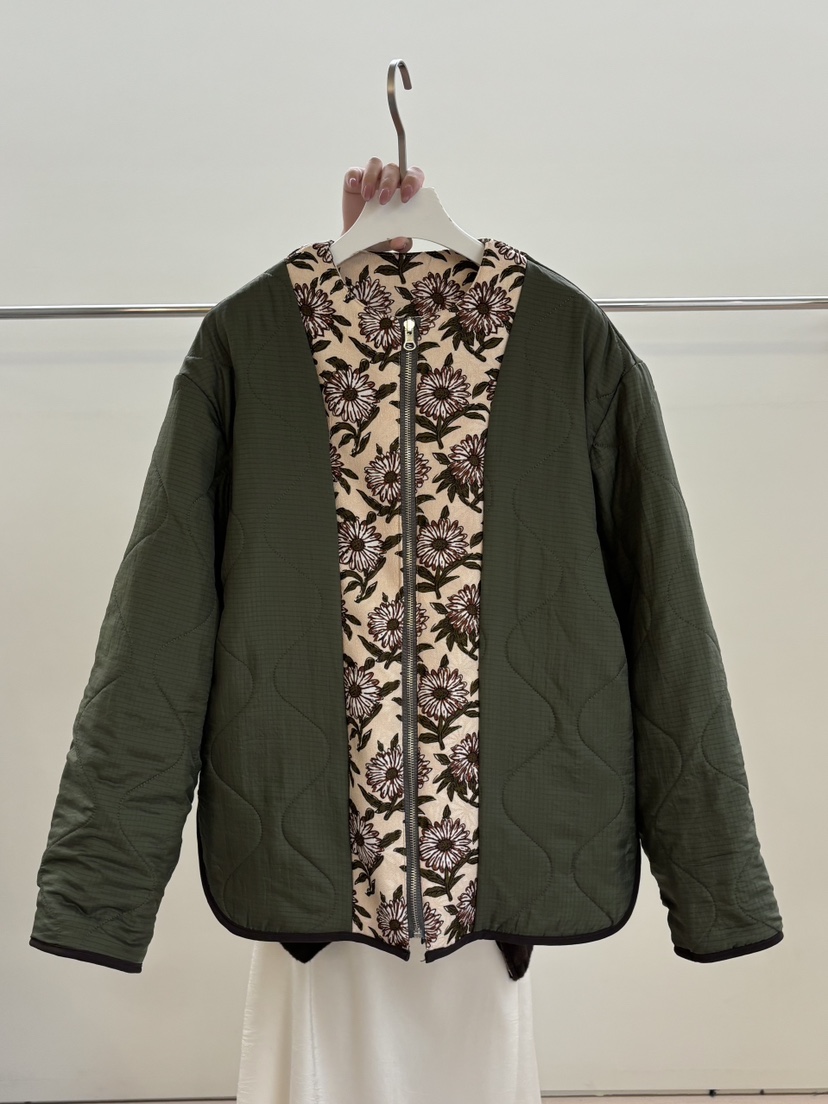 PEBBLE東大門㊣實拍女裝新款真品25秋冬推薦時尚夾克雙面絎縫PEBBLE/LAYER夾克