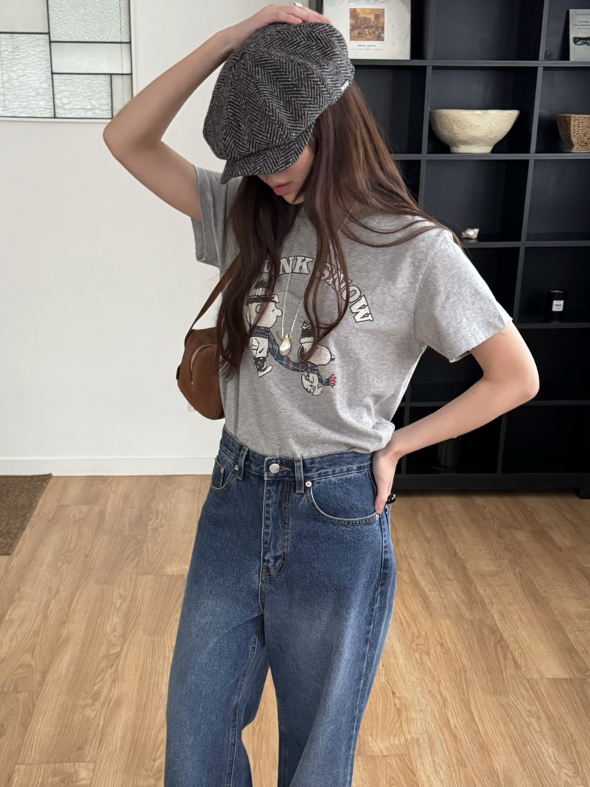 PEBBLE東大門㊣直郵女士新品真品推薦人氣時尚職業休閑25秋冬T恤PEBBLE/LAYERT恤