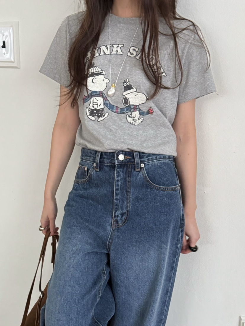 PEBBLE東大門㊣直郵女士新品真品推薦人氣時尚職業休閑25秋冬T恤PEBBLE/LAYERT恤