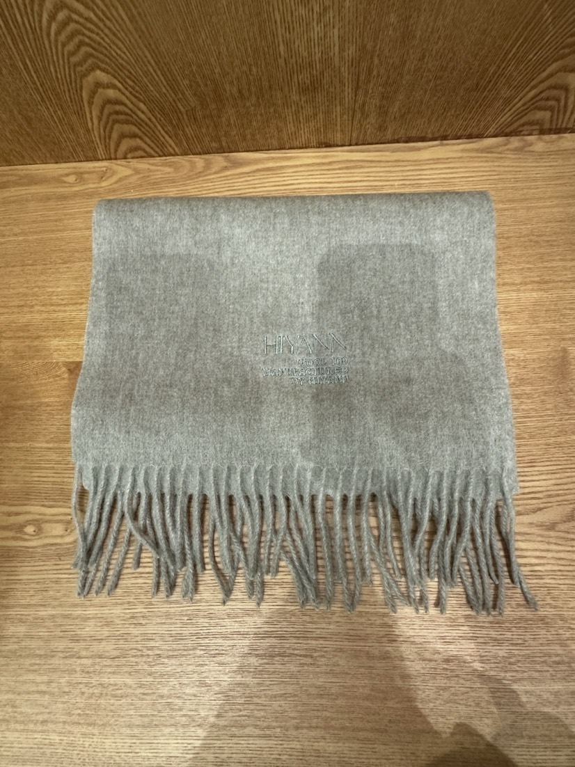 HI YANN韓國代購㊣女裝新品熱賣25秋冬職業圍巾披肩羊毛圍巾HI YANN圍巾/披肩圖色4