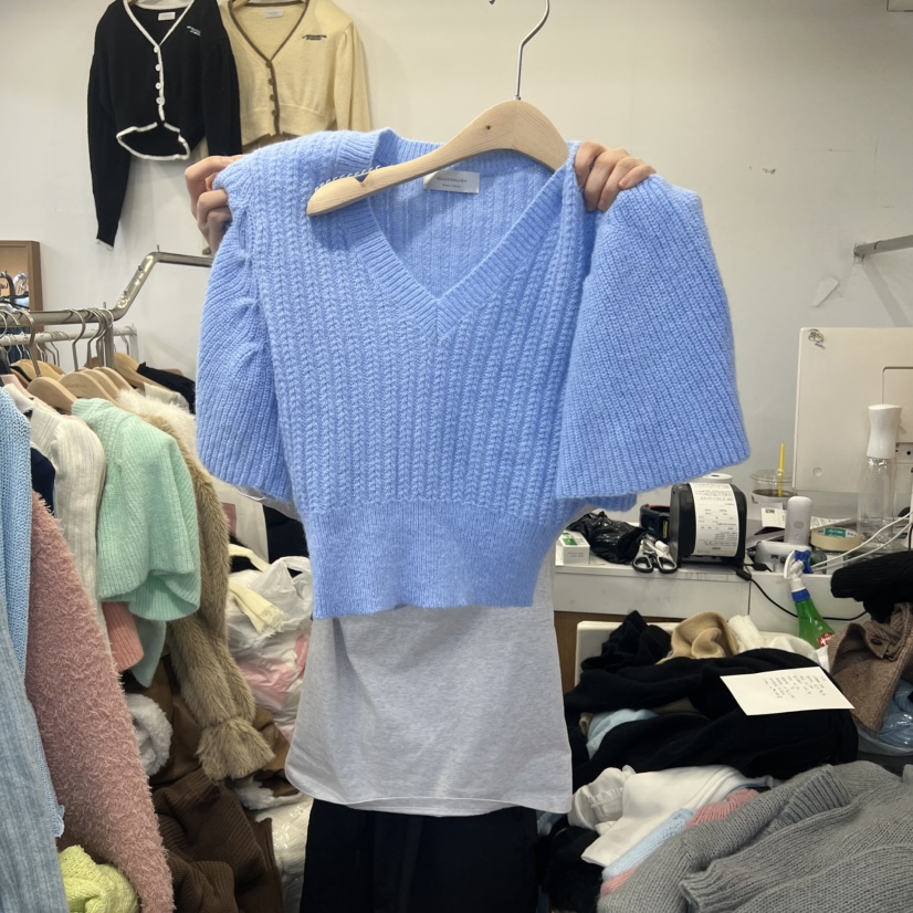 SAGE BRUSH東大門㊣實拍女裝新款職業真品推薦人氣25秋冬針織衫SAGE BRUSH針織衫圖色3