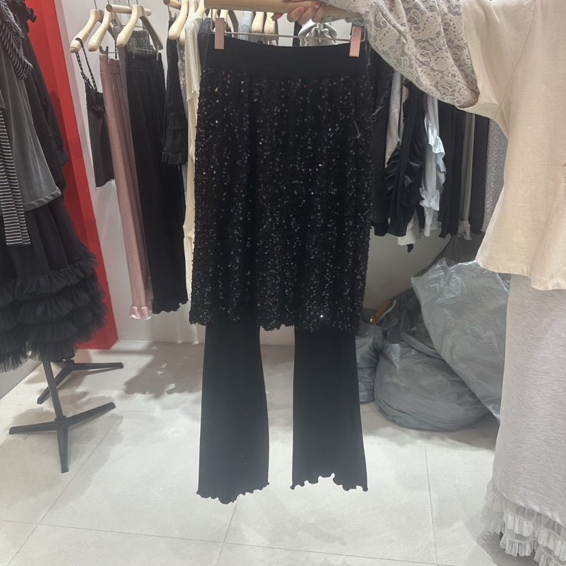 MINI UNNI東大門㊣實拍女裝新款職業熱賣推薦25秋冬裙褲假兩件MINI UNNI裙褲