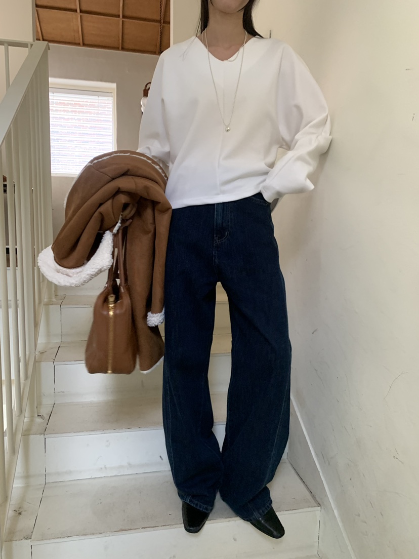 TRUE東大門㊣實拍女士新款25秋冬推薦熱賣職業人氣時尚牛仔褲TRUE牛仔褲