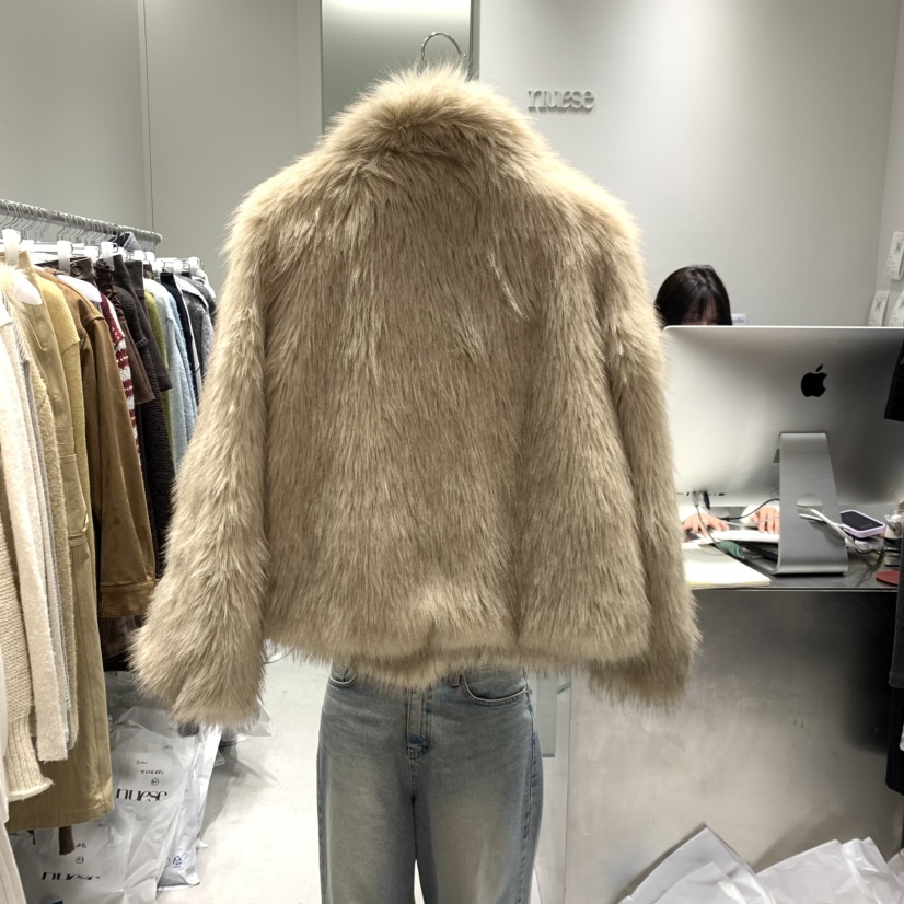 NUESE韓國代購㊣女士新款休閑真品職業熱賣時尚推薦夾克皮草NUESE夾克