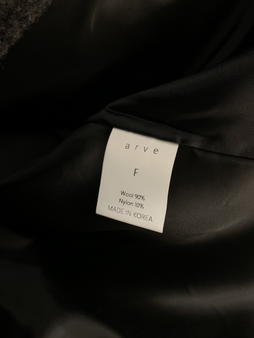 ARVE韓國代購㊣女士新款熱賣休閑人氣真品中長款大衣含腰帶ARVE中長款大衣