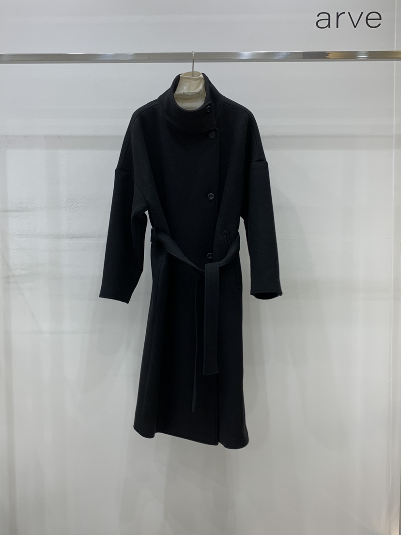 ARVE韓國代購㊣女士新款熱賣休閑人氣真品中長款大衣含腰帶ARVE中長款大衣圖色3
