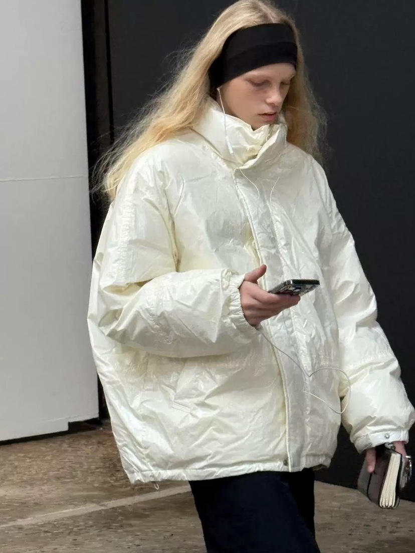 LONDON FLAT韓國直郵㊣女裝新款時尚推薦短款羽絨服毛皮填充LONDON FLAT短款羽絨服圖色2