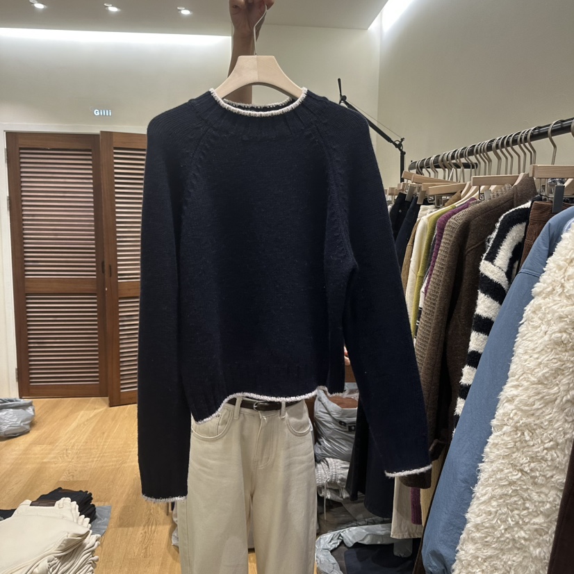 GILLI東大門㊣直郵女裝新品休閑推薦人氣真品職業25秋冬毛衣GILLI毛衣圖色2