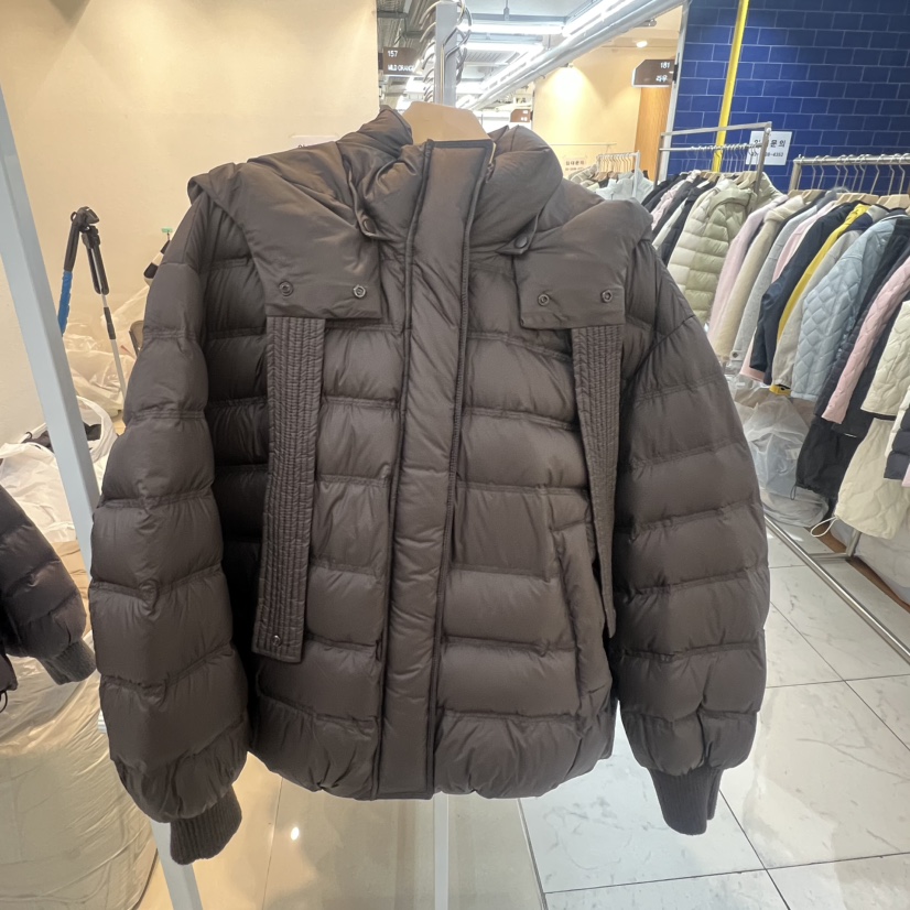 SIMPLE PARK/WMSTORY東大門㊣代購女裝新款人氣短款羽絨服填充連帽鵝絨SIMPLE PARK/WMSTORY短款羽絨服圖色2