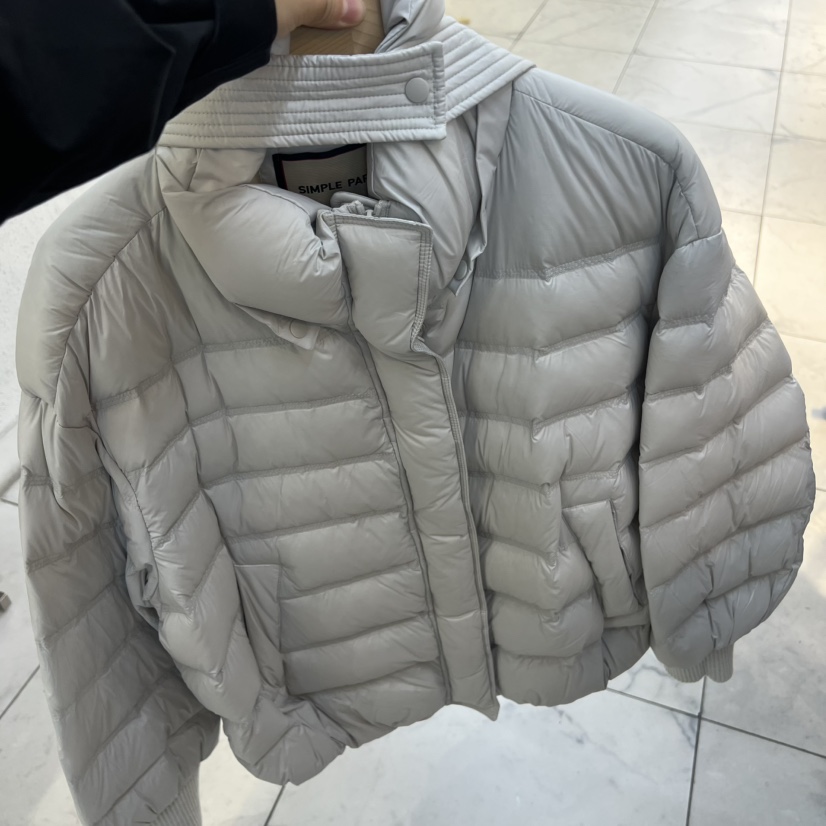 SIMPLE PARK/WMSTORY東大門㊣代購女裝新款人氣短款羽絨服填充連帽鵝絨SIMPLE PARK/WMSTORY短款羽絨服圖色5