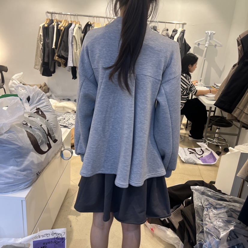 EYEFUL-Q韓國代購㊣女士新款時尚25秋冬人氣休閑真品夾克紐扣eyeful夾克