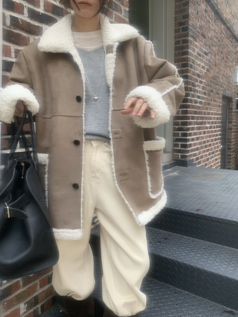 TRUE東大門㊣代購女裝新品時尚人氣真品熱賣25秋冬短款大衣TRUE短款大衣