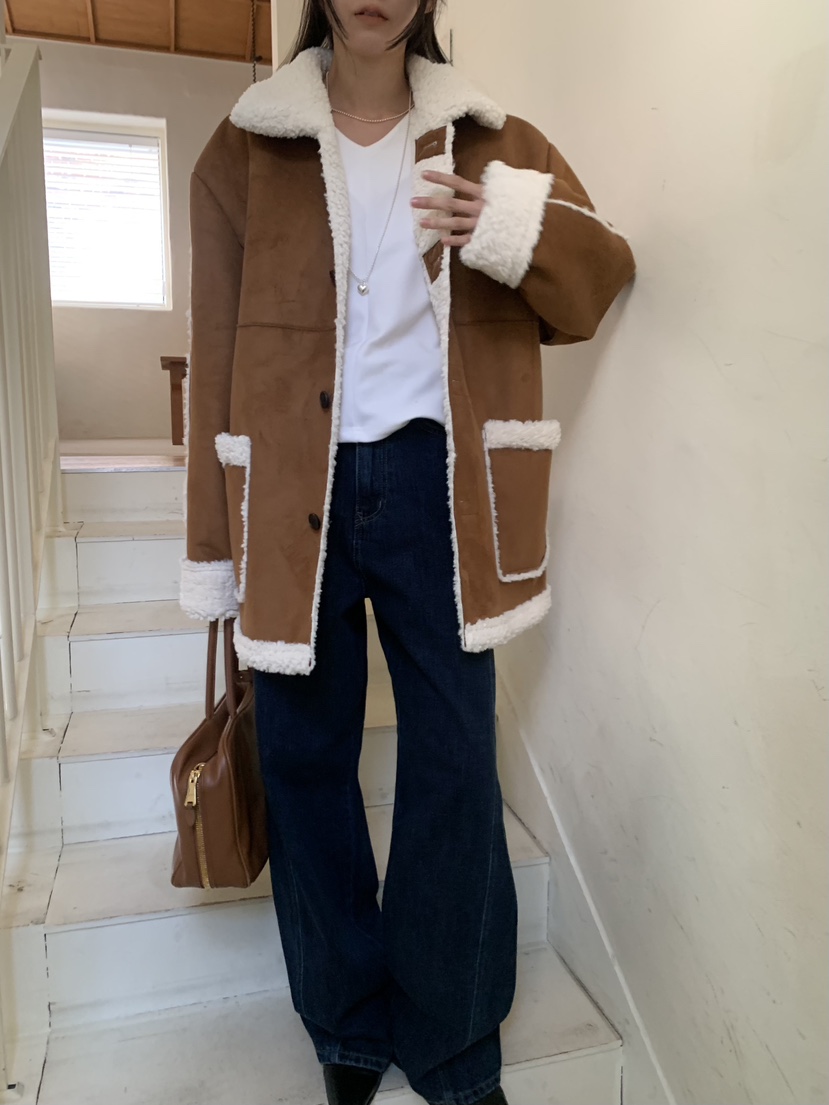 TRUE東大門㊣代購女裝新品時尚人氣真品熱賣25秋冬短款大衣TRUE短款大衣