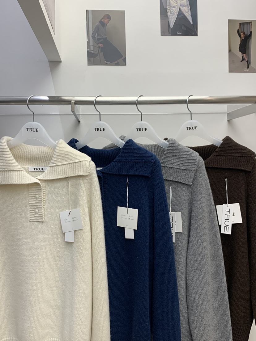TRUE東大門㊣代購女裝新品職業休閑人氣真品25秋冬熱賣針織衫TRUE針織衫