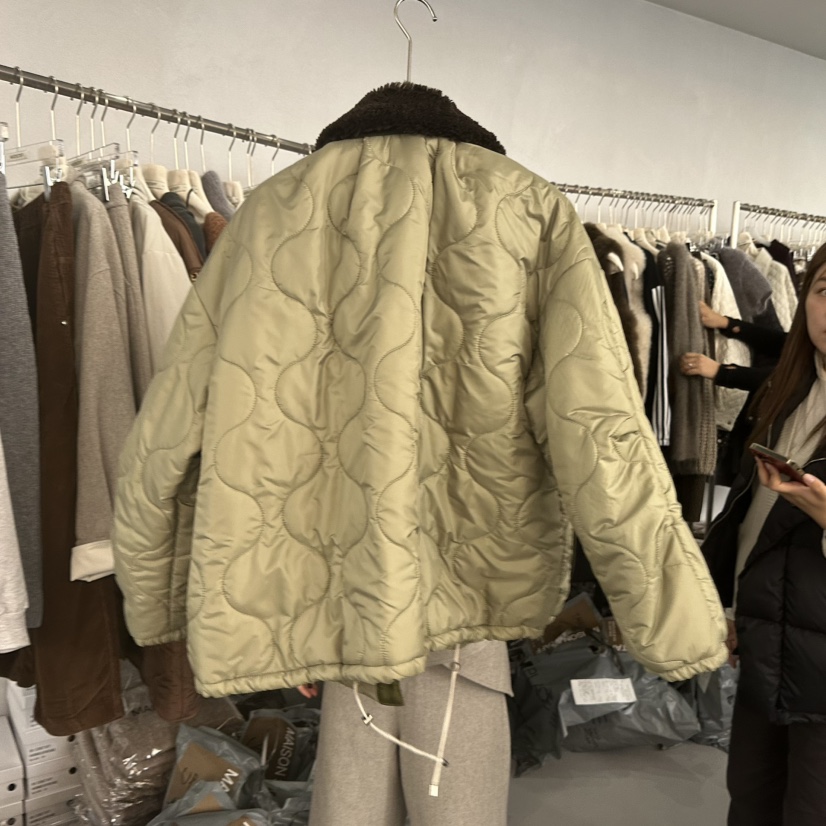 DOUBLE STANDARD/LE SMOKING/MAISONSTAFF韓國直郵㊣女裝新款真品短款棉服棉MAISONSTAFF短款棉服