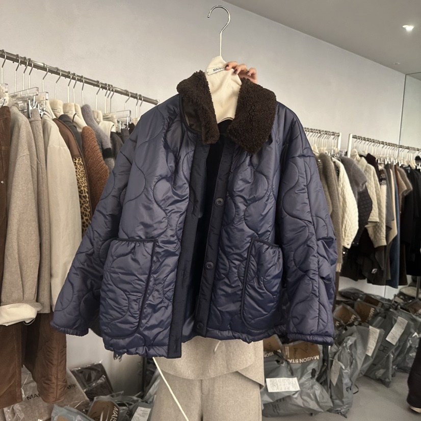 DOUBLE STANDARD/LE SMOKING/MAISONSTAFF韓國直郵㊣女裝新款真品短款棉服棉MAISONSTAFF短款棉服圖色2