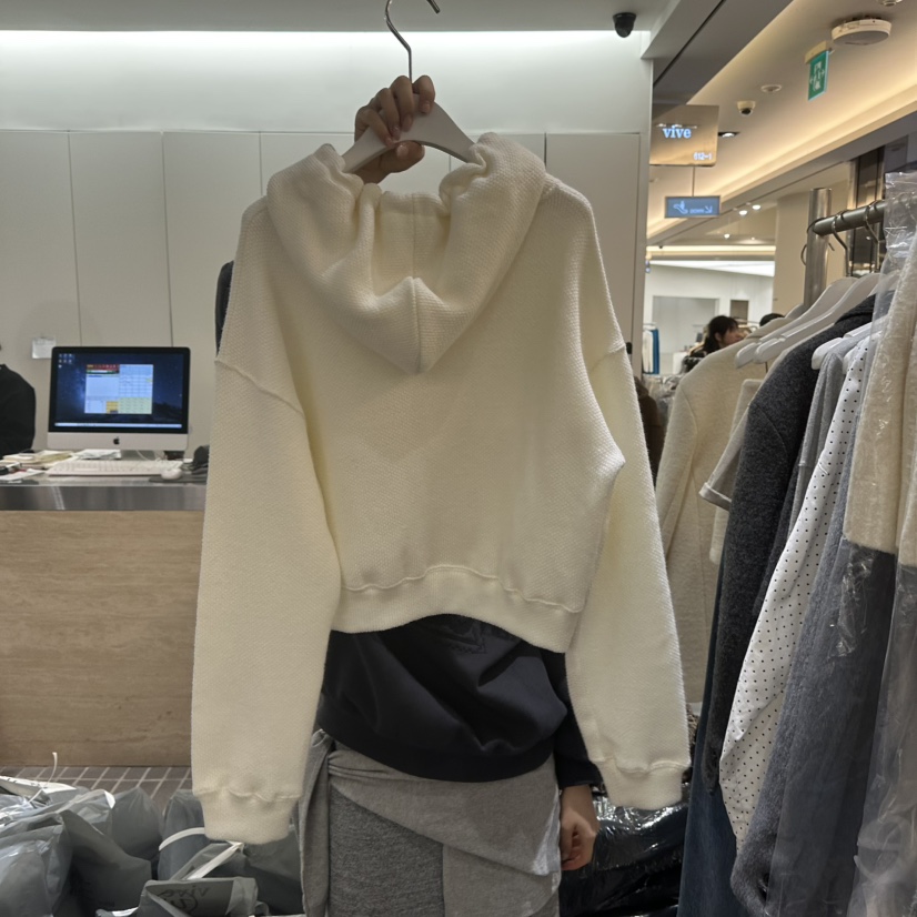 VIVE東大門㊣實拍女士新款職業熱賣休閑25秋冬衛衣拉鏈連帽VIVE衛衣