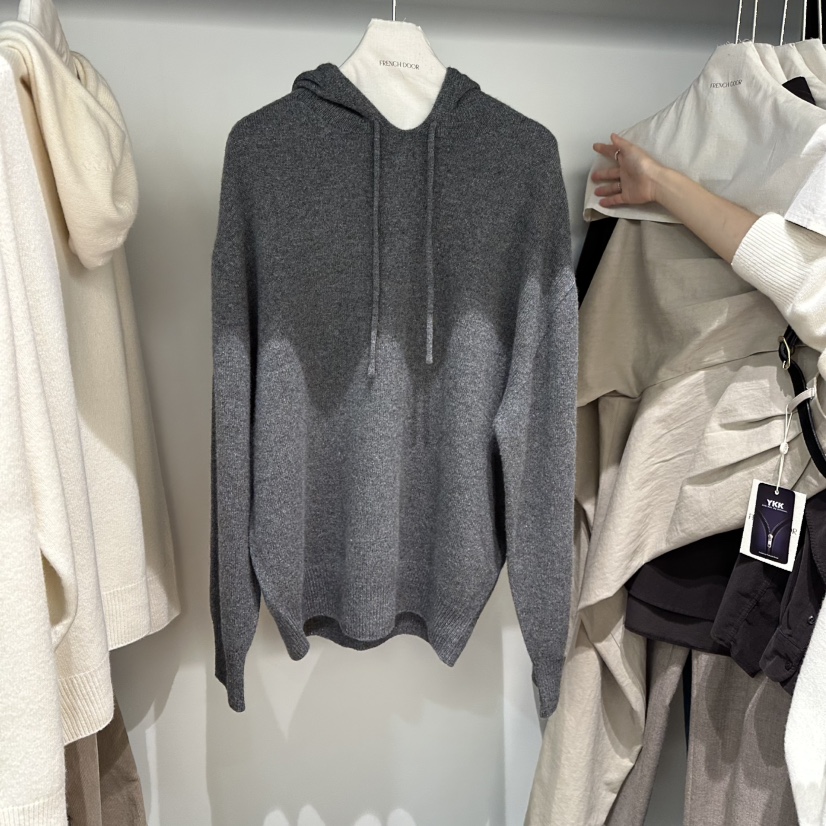 FRENCH DOOR東大門㊣代購女士新品推薦職業時尚針織衫連帽衫FRENCH DOOR針織衫圖色3