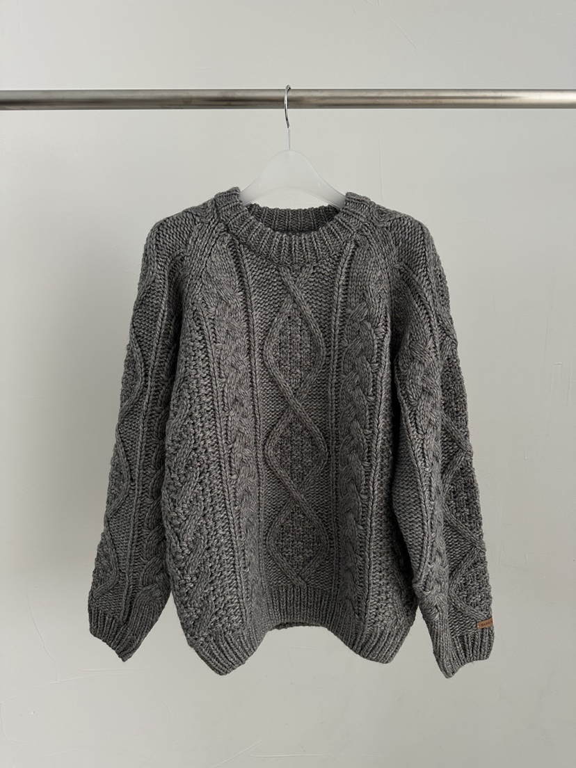 MAINT韓國代購㊣女裝新款休閑推薦真品時尚25秋冬毛衣手工制作MAINT毛衣