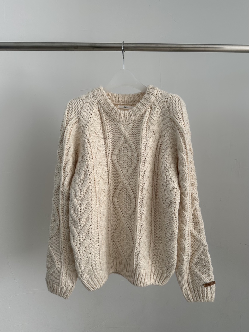 MAINT韓國代購㊣女裝新款休閑推薦真品時尚25秋冬毛衣手工制作MAINT毛衣圖色3