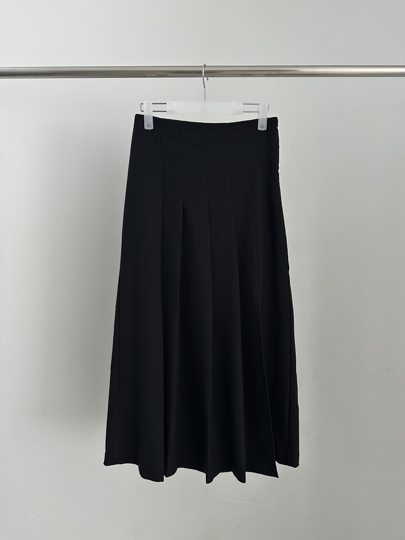 MAINT東大門㊣實拍女裝新款人氣時尚熱賣25秋冬推薦長裙褶皺MAINT長裙圖色2黑色