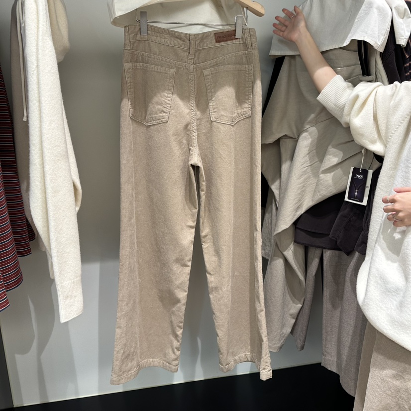 FRENCH DOOR東大門㊣實拍女士新品25秋冬真品休閑褲燈芯絨FRENCH DOOR休閑褲