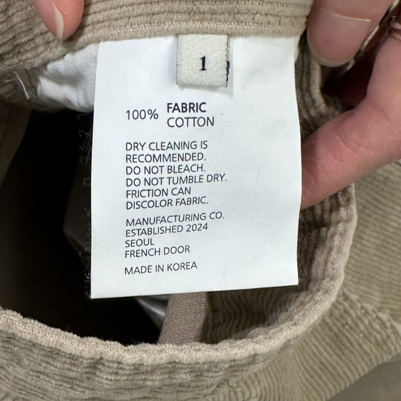 FRENCH DOOR東大門㊣實拍女士新品25秋冬真品休閑褲燈芯絨FRENCH DOOR休閑褲