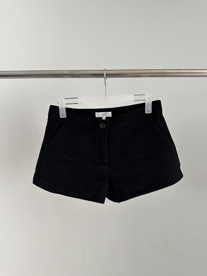 MAINT東大門㊣實拍女裝新款25秋冬時尚職業人氣推薦真品短褲MAINT短褲圖色2黑色