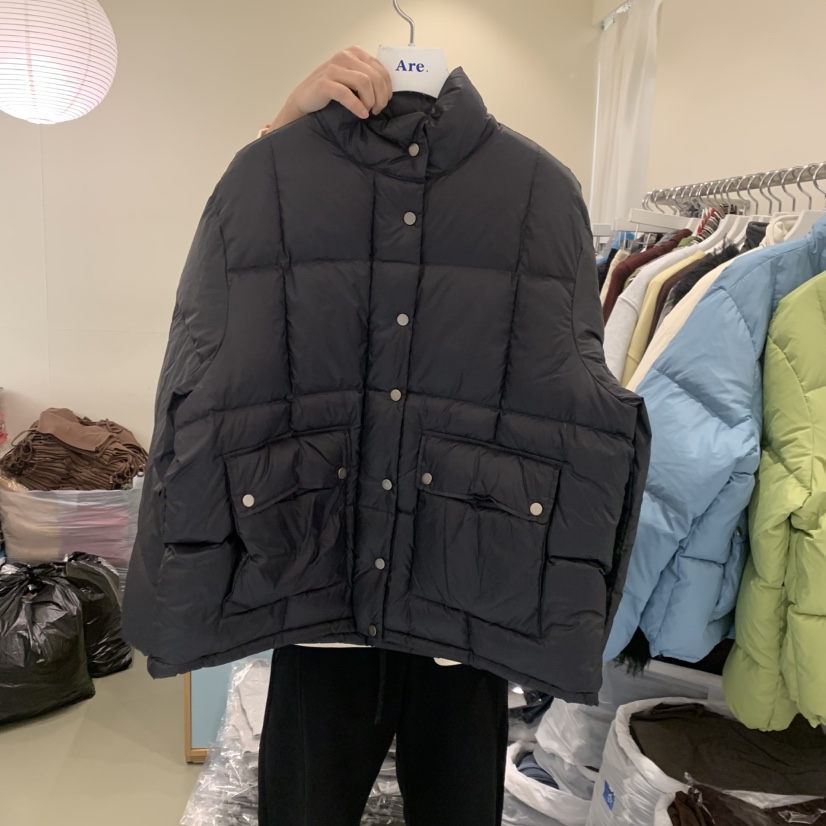 ARE東大門㊣直郵女裝新品推薦時尚25秋冬短款羽絨服填充鵝絨ARE YOU/ARE短款羽絨服圖色3